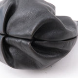 Prada Leather Shoulder Bag Black with Charm