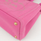 Prada Canapa Mini Canvas 2Way Bag Shoulder Bag Pink B2439G