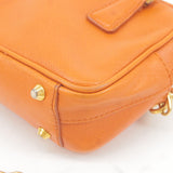 Prada Logo Leather Chain 2Way Bag Shoulder Bag Orenge BL0705