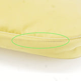 Prada Logo Nylon Leather Chain Shoulder Bag Yellow BR0104