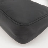 Prada Logo Nylon Hand Bag Pouch Purse NERO Black