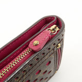 Louis Vuitton Monogram Perfor Compact Zip Wallet Fuchsia M95188