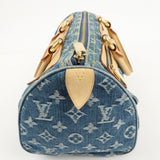 Louis Vuitton Monogram Denim Neo Speedy Boston Bag Blue M95019