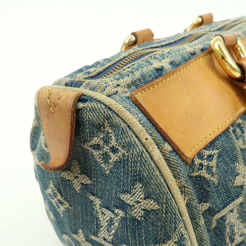 Louis Vuitton Monogram Denim Neo Speedy Boston Bag Blue M95019