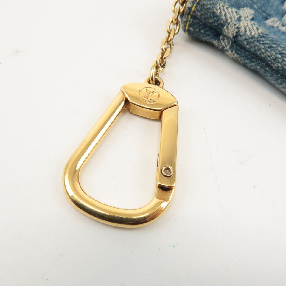 Louis Vuitton Monogram Denim Pochette Cles Coin Case M95343