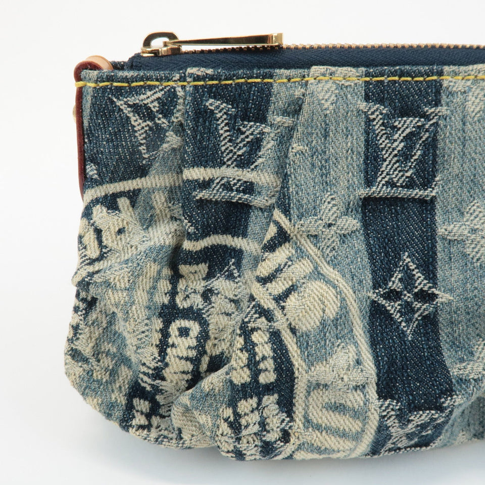 Louis Vuitton Monogram Denim Trousse Raye Pouch Blue M95335