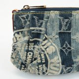 Louis Vuitton Monogram Denim Trousse Raye Pouch Blue M95335