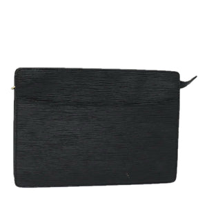 Louis Vuitton Epi Pochette Homme Clutch Bag Black Noir
