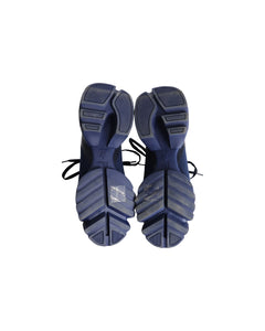 Dior D-Connect Sneakers in Navy Blue Neoprene