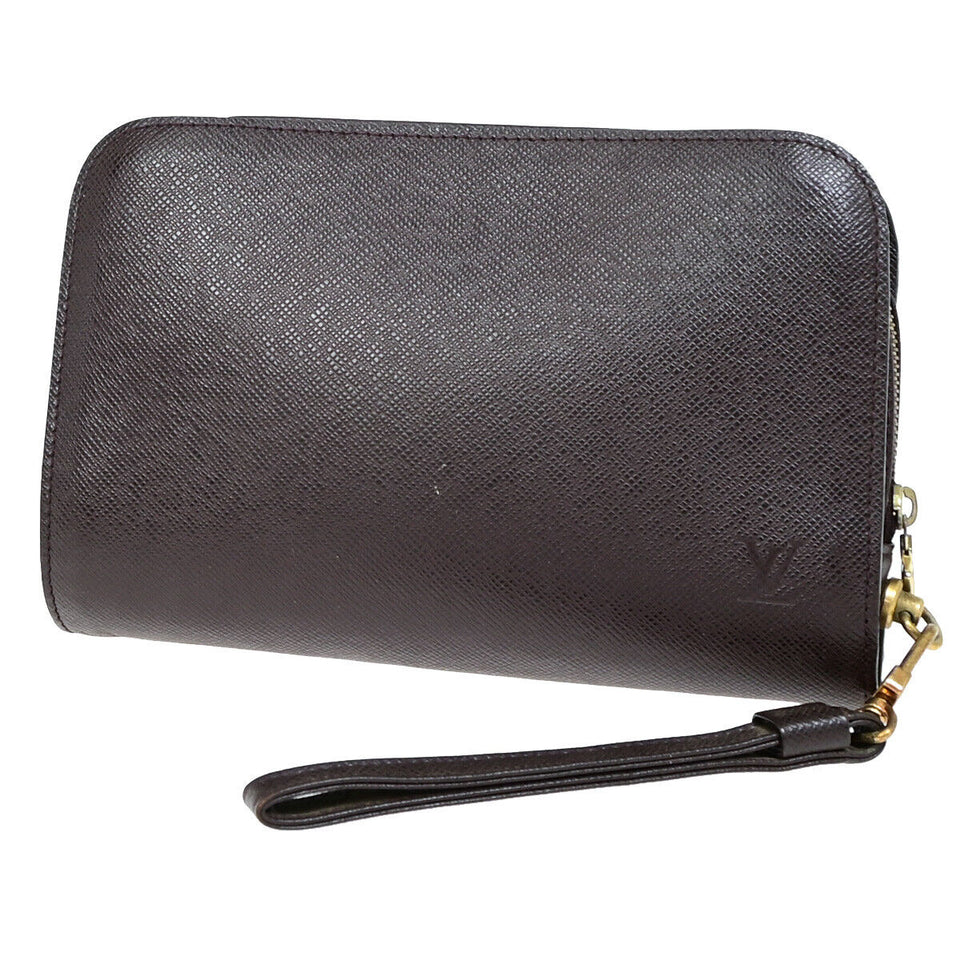 Louis Vuitton Baikal  Leather Clutch Bag