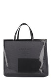 PRADA Tote Sequined Mesh Black