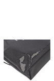 PRADA Tote Sequined Mesh Black