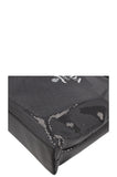 PRADA Tote Sequined Mesh Black