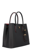 PRADA Small Double Prada Bag Saffiano Black