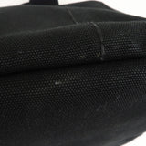 Prada Canapa Canvas Tote Bag Hand Bag Black BN1877