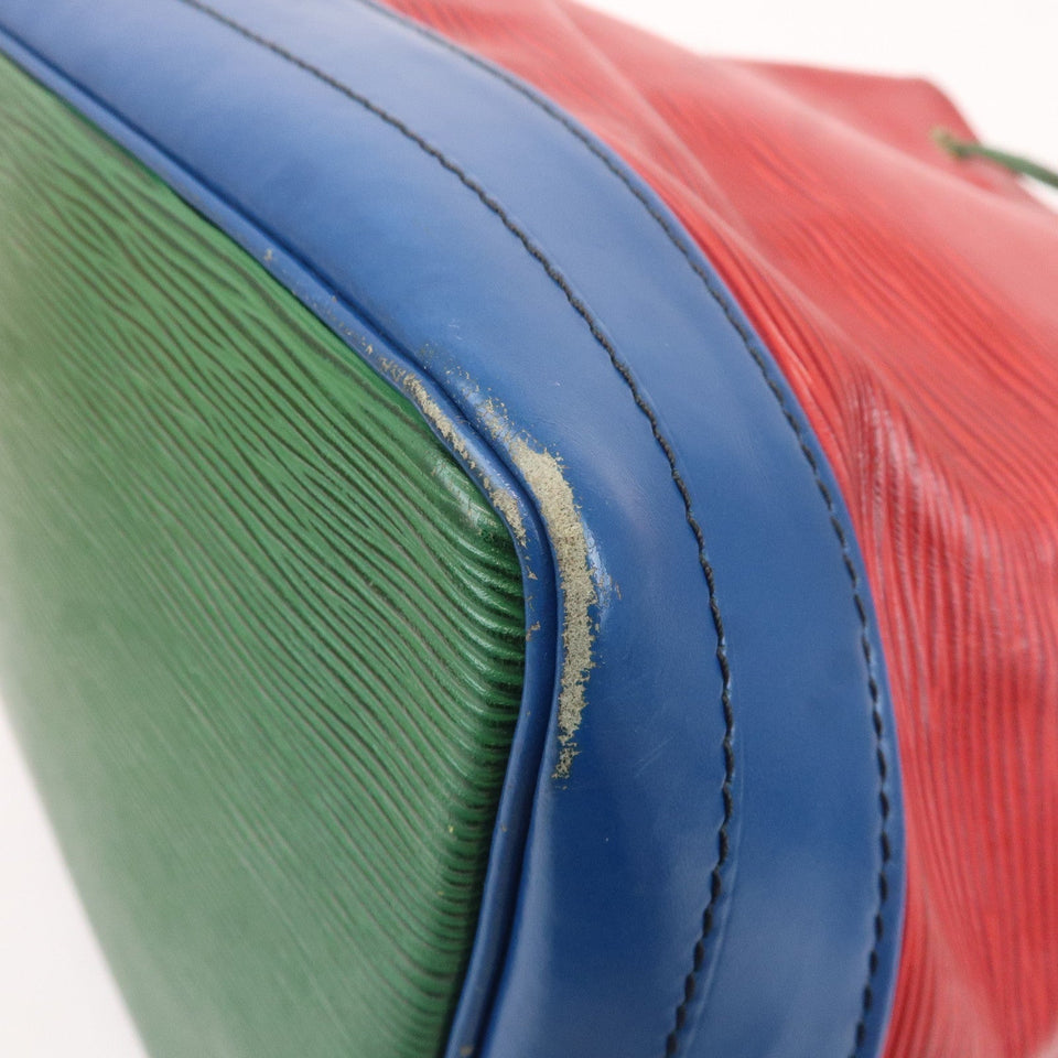 Louis Vuitton Epi Noe Shoulder Bag Red Blue Green M44084