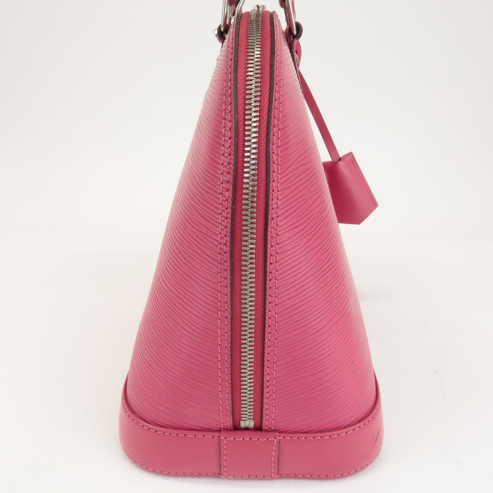 Louis Vuitton Epi Alma PM Hand Bag Fuchsia Pink M40490
