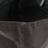 Prada Logo Nylon Leather Tote Bag Black BR4263