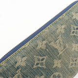 Louis Vuitton Monogram Denim Zippy Long Wallet Blue M95431