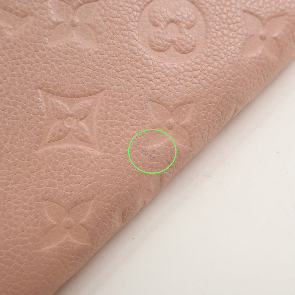 Louis Vuitton Monogram Empreinte Zippy Wallet Rose Poudre M64090