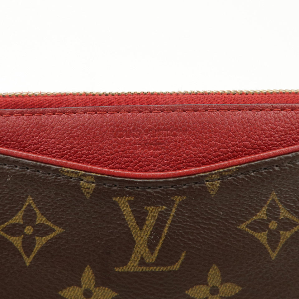 Louis Vuitton Monogram Pallas Beauty Case Brown Red M64123