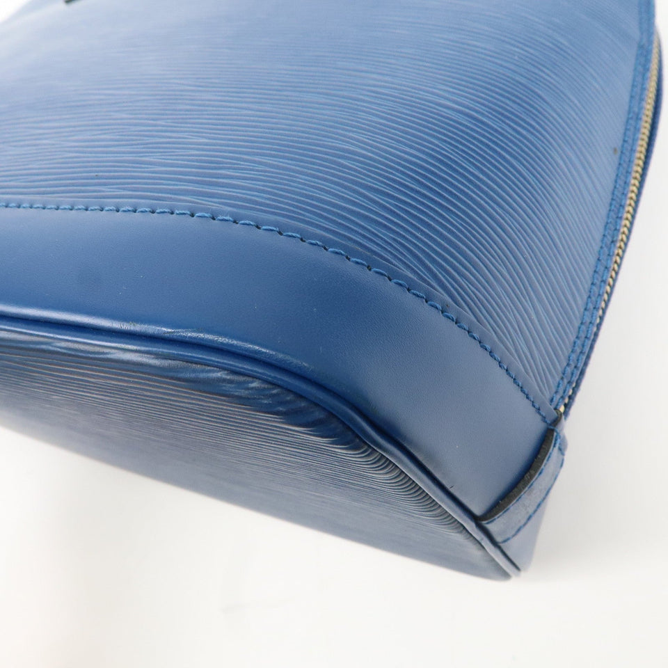 Louis Vuitton Epi Alma Hand Bag Shoulder Bag Toledo Blue M52145