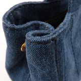 Prada Denim Canapa Mini Canvas 2Way Tote Bag Hand Bag Navy 1BG439