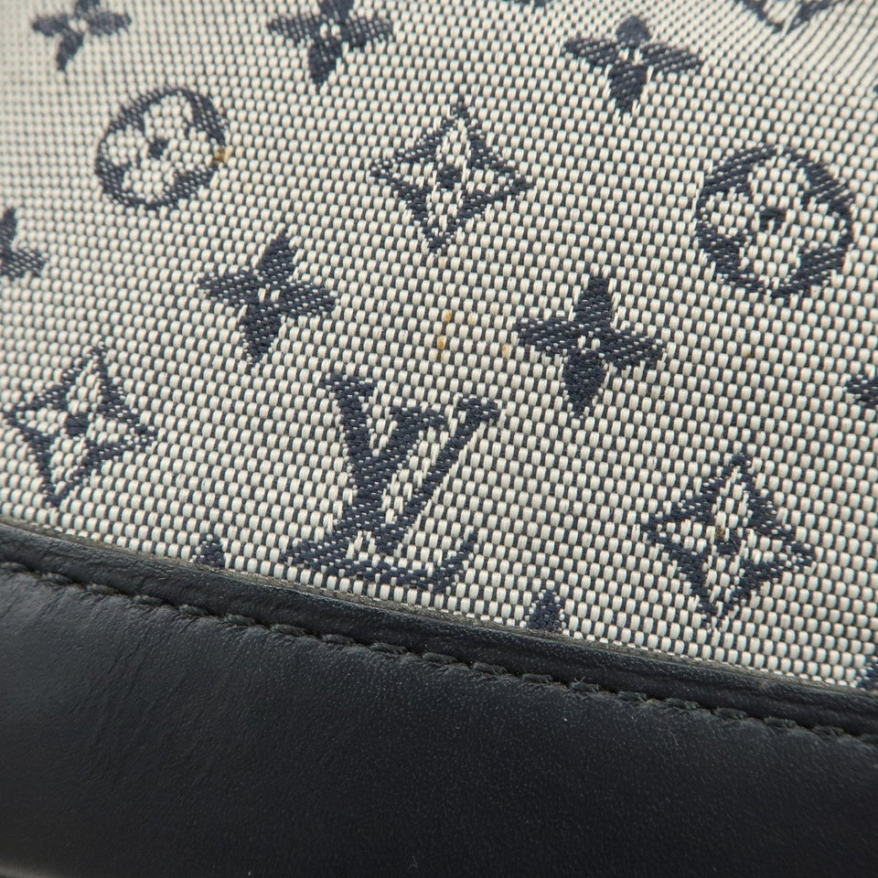 Louis Vuitton Monogram Mini Alma Long Hand Bag Blue M92205