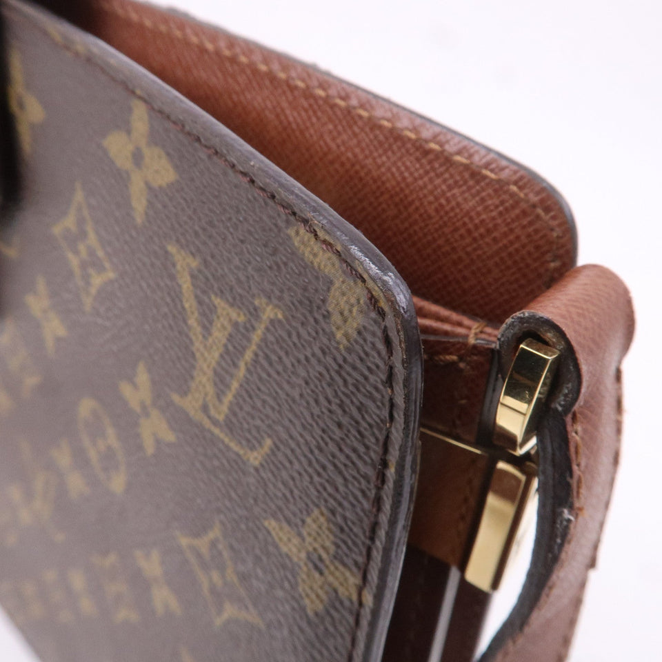 Louis Vuitton Monogram Courcelles Shoulder Bag Brown M51375