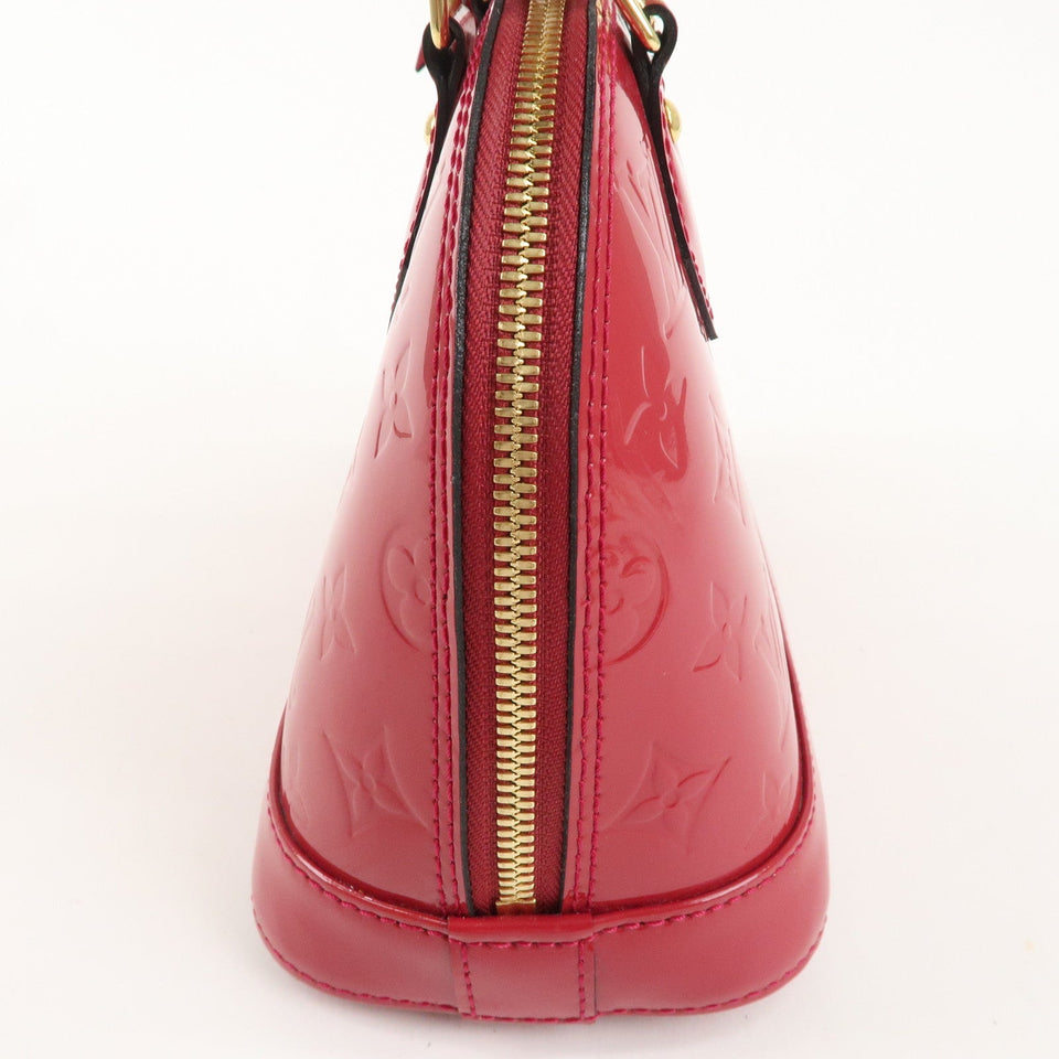 Louis Vuitton Monogram Vernis Alma BB 2Way Bag Rose Indien M91771