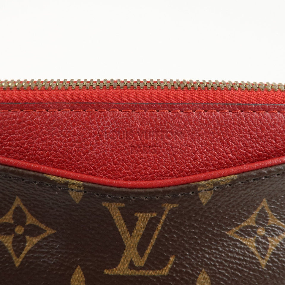 Louis Vuitton Monogram Pallas Beauty Case Brown Red M64123