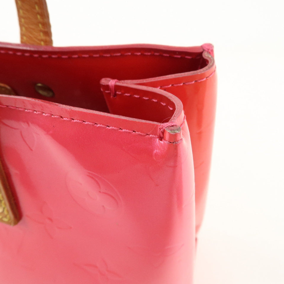 Louis Vuitton Monogram Vernis Lead PM Hand Bag Fuchsia Pink M91221