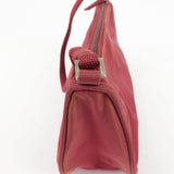 Prada Logo Nylon Hand Bag Shoulder Bag Pouch Purse Red
