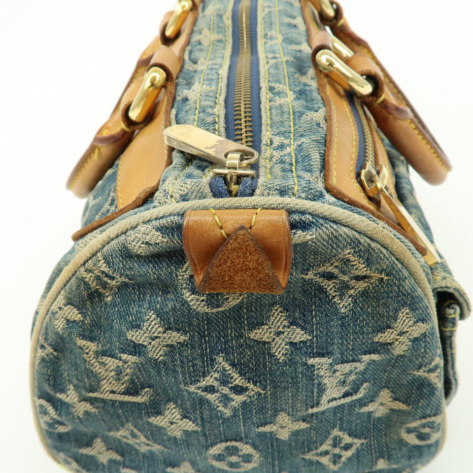 Louis Vuitton Monogram Denim Neo Speedy Boston Bag Blue M95019