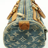 Louis Vuitton Monogram Denim Neo Speedy Boston Bag Blue M95019