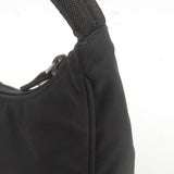 Prada Logo Nylon Hand Bag Pouch Purse NERO Black