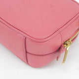 Prada Bow Ribbon Leather Shoulder Bag Purse Pink