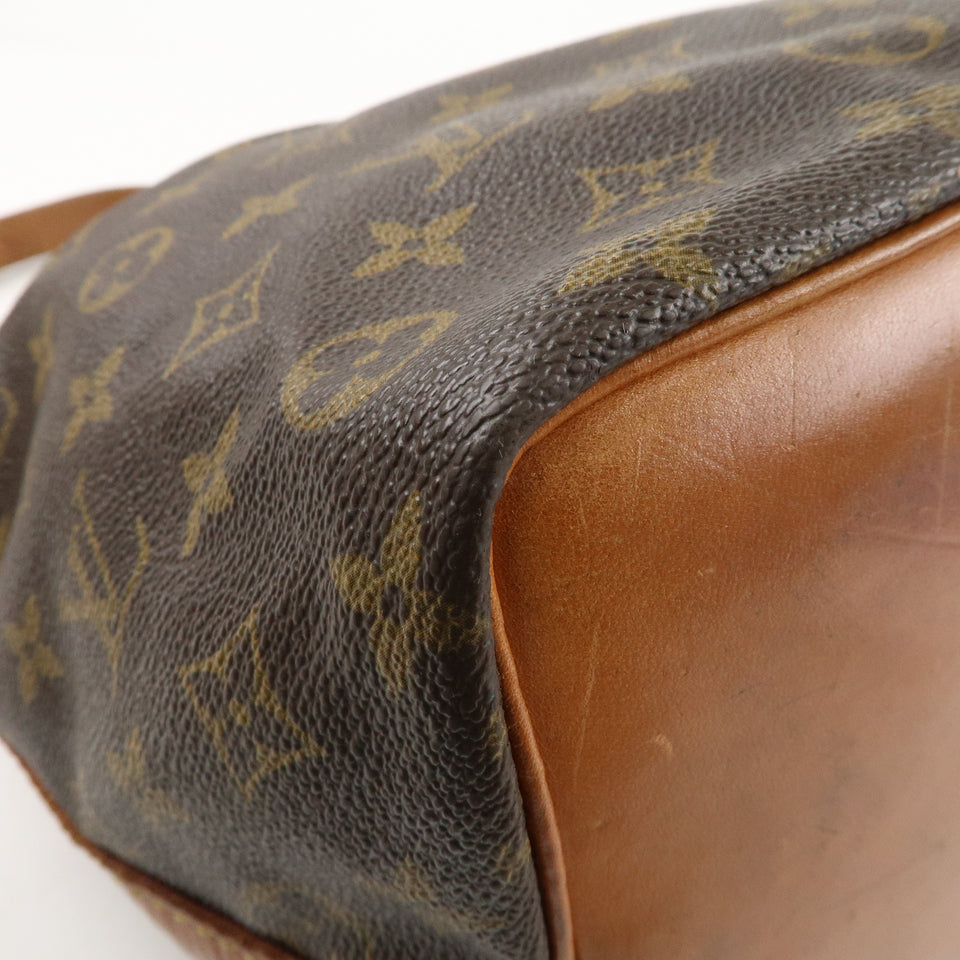 Louis Vuitton Monogram Petit Noe Shoulder Bag Brown M42226