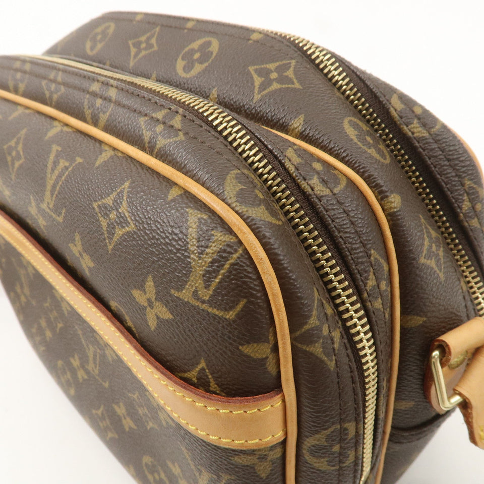 Louis Vuitton Monogram Reporter PM Shoulder Bag Brown M45254