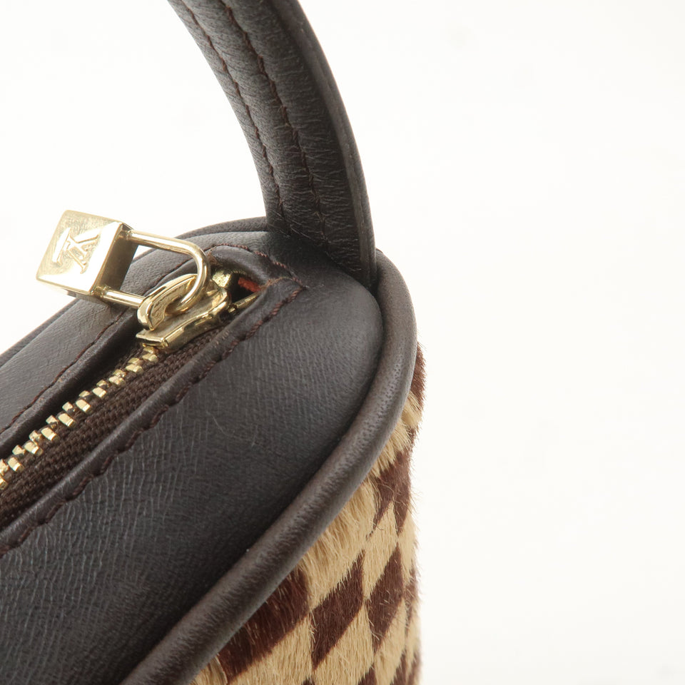 Louis Vuitton Damier Sauvage Tiger Hand Bag Brown M92132