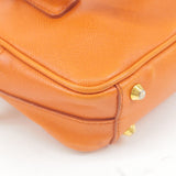 Prada Logo Leather Chain 2Way Bag Shoulder Bag Orenge BL0705