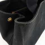 Prada Canapa Canvas Tote Bag Hand Bag Black B1877B