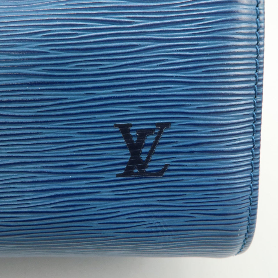 Louis Vuitton Epi Speedy 25 Hand Boston Bag Blue M43015