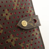 Louis Vuitton Monogram Perfor Compact Zip Wallet Fuchsia M95188
