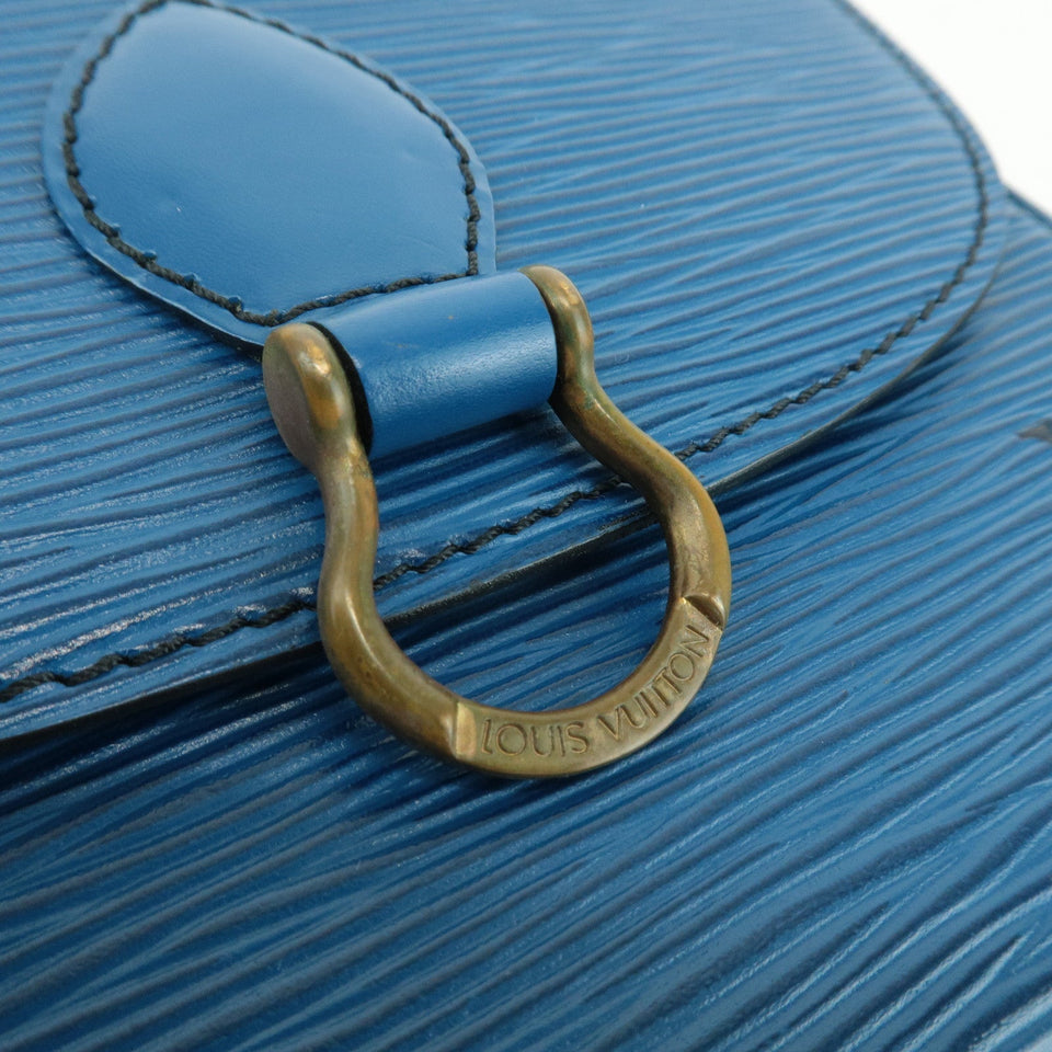 Louis Vuitton Epi Mini Saint Cloud Shoulder Bag Blue M52215