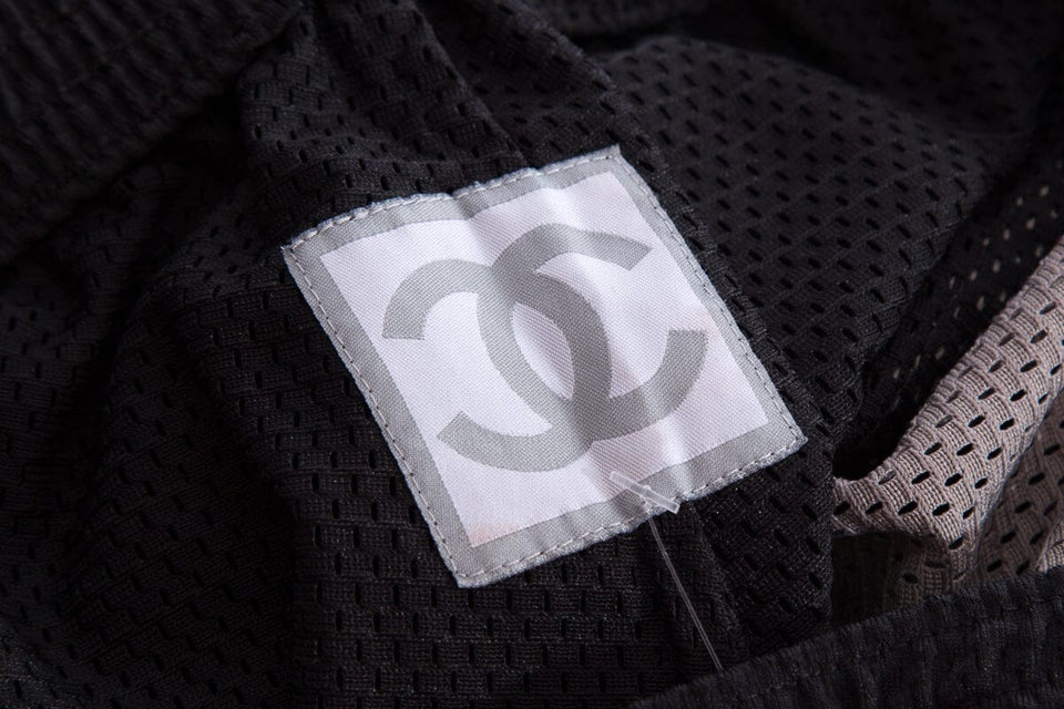 Chanel ID Line Black & Grey Mesh Pants SZ L