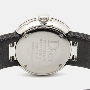 Dior Black Stainless Steel Diamond Satin La D De Dior Cd043114A002 Women Wristwatch 25 Mm