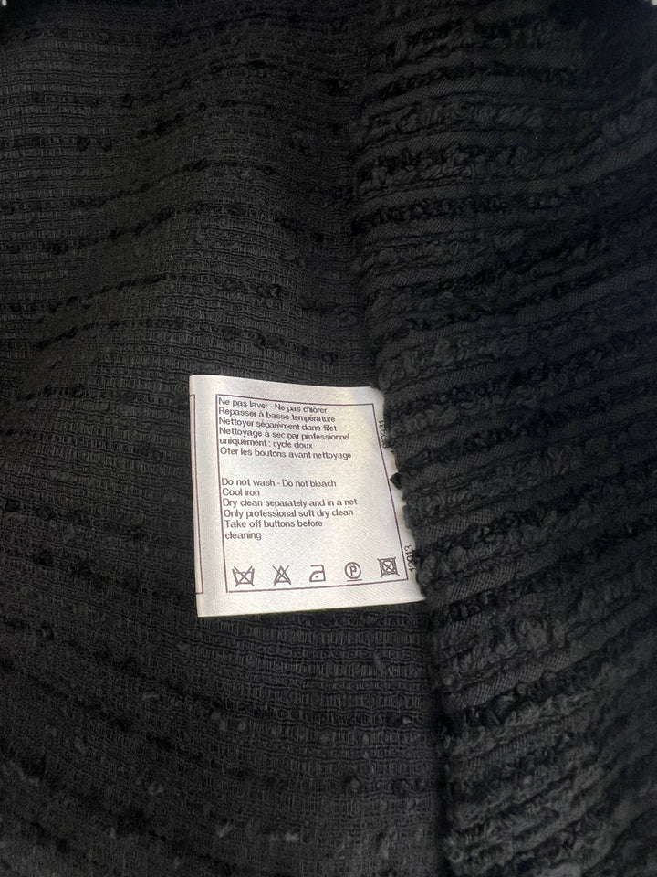 Prada Black Silk Lingerie Top and Midi Skirt Set with Embroidery Details Size IT 42 (UK 10)