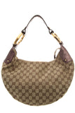 Gucci Tom Ford Era Vintage Monogram Crescent Shape Handbag