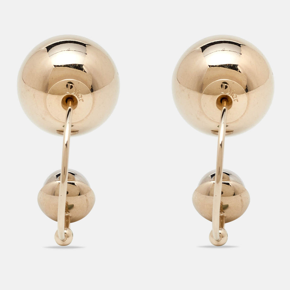 Dior Two-Tone Ultradior Half Hoop Earrings